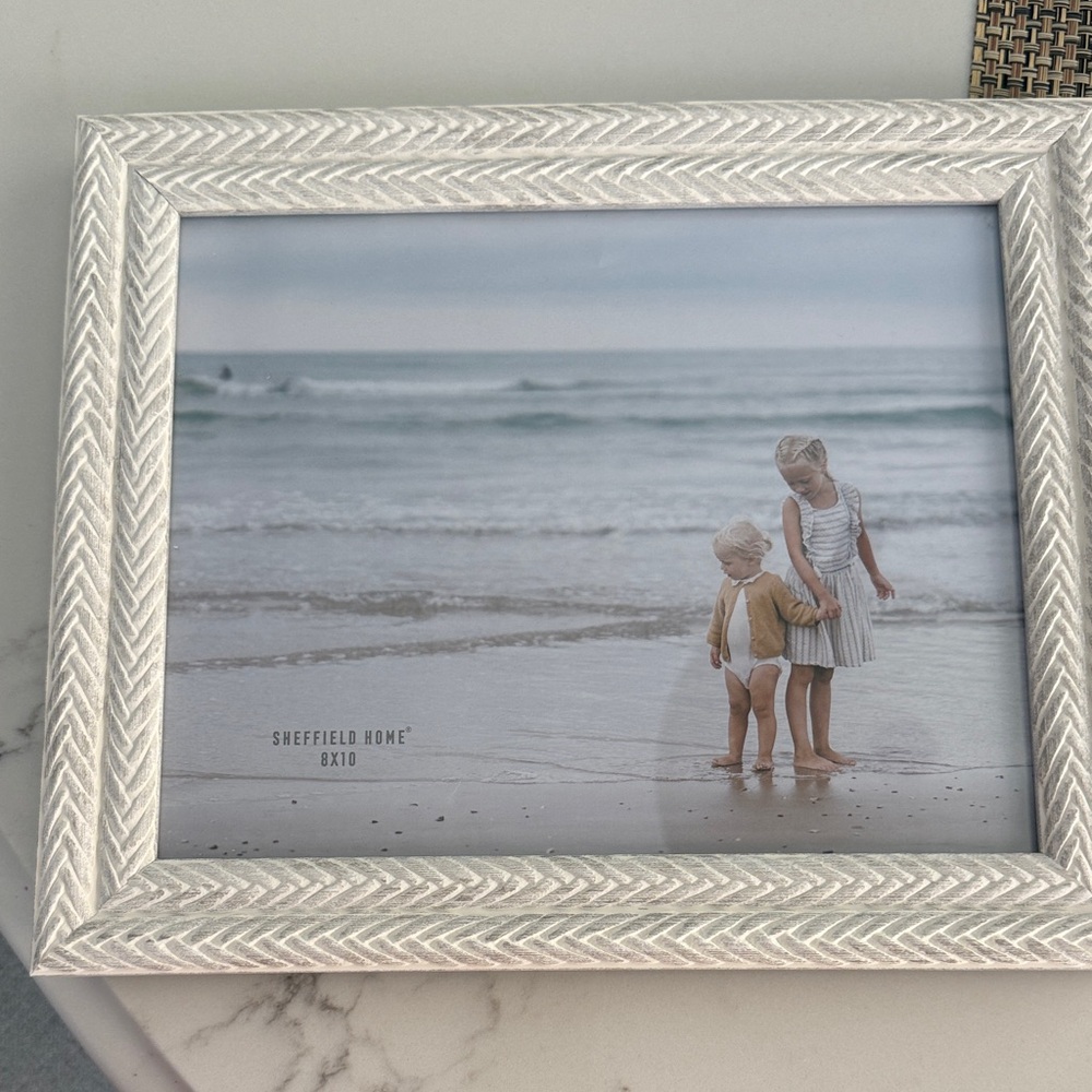 Sheffield Home Cream Herringbone Frame